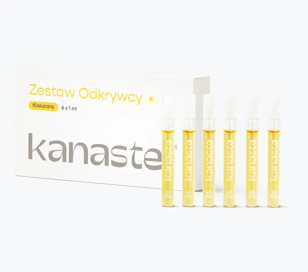 Zestaw Odkrywcy Kanaste z sześcioma próbkami olejku